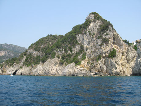 Corfu Island Rocky Cliffs